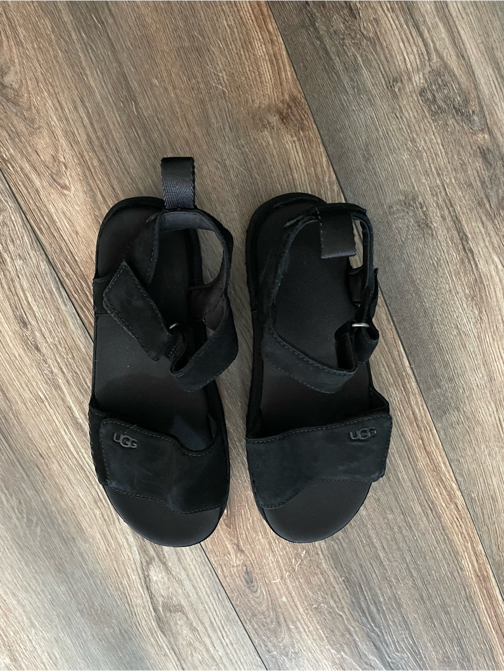 UGG Goldenstar Sandals Black Size 8